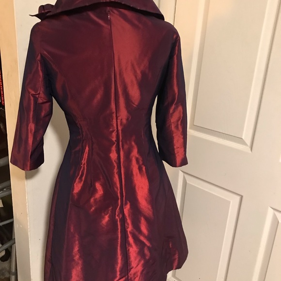 Teri Jon burgundy size 6 dress - Picture 4 of 8